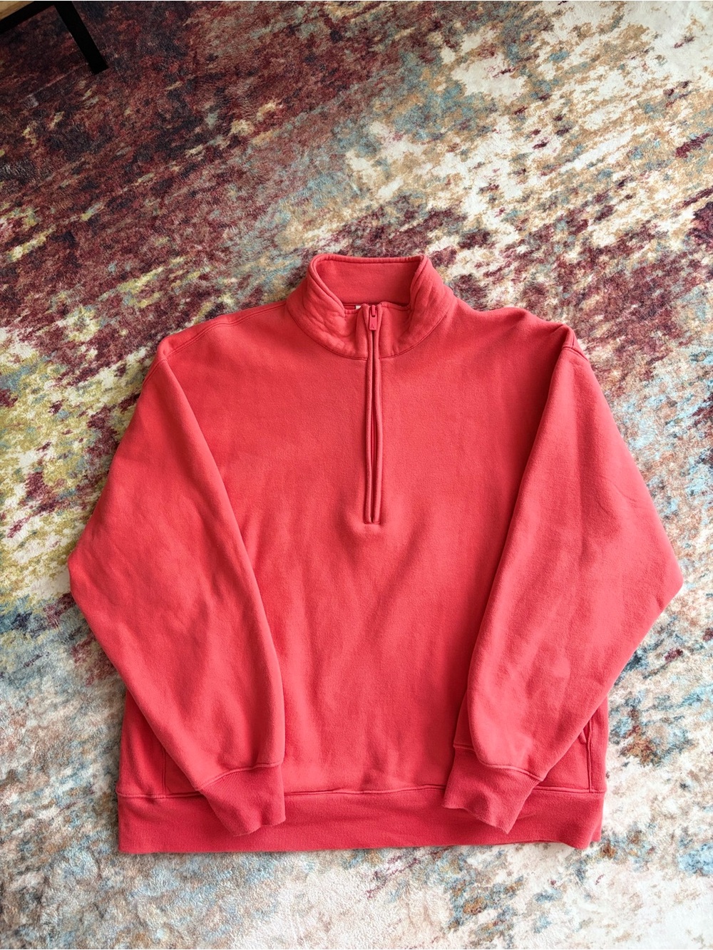 Aritzia half zip sweatfleece boyfriend